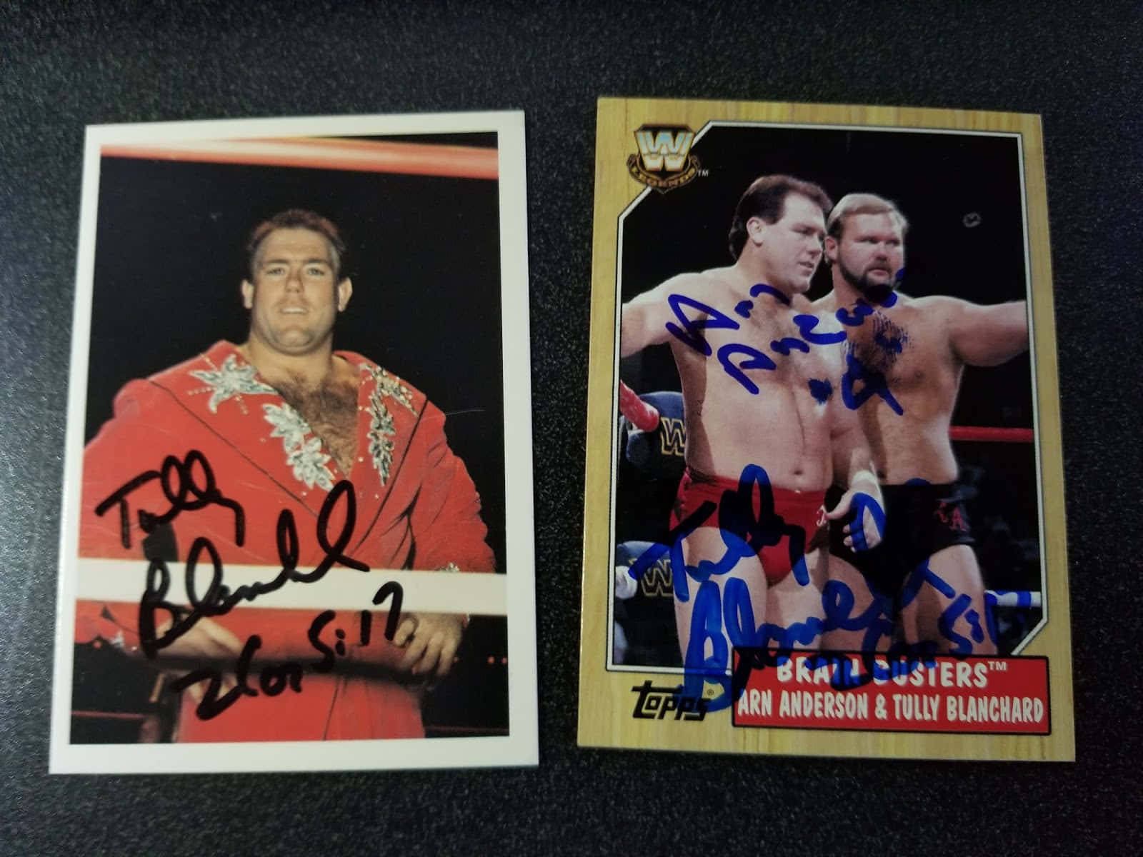 Arn Anderson Vintage Signed Trading Cards Background