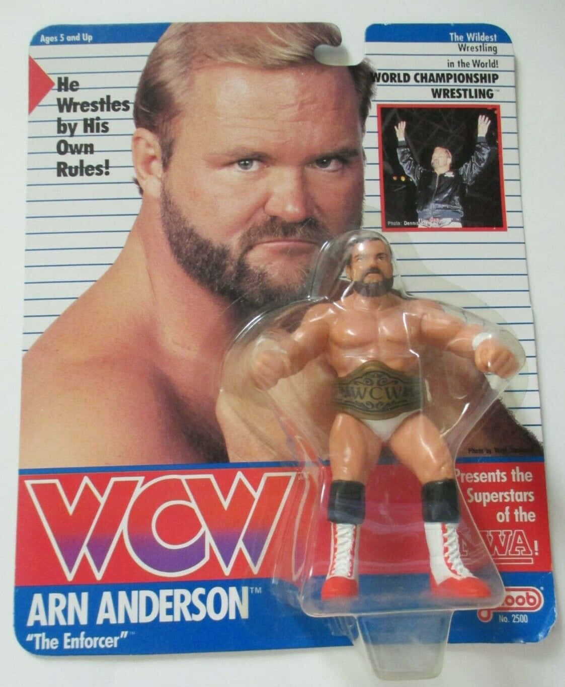 Arn Anderson Wcw Action Figure Toy Background