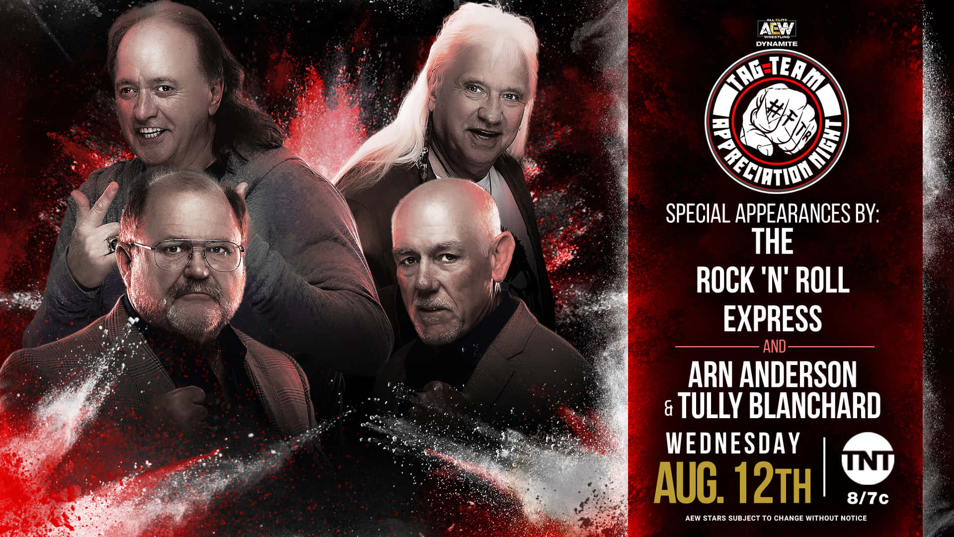 Arn Anderson With Legendary Aew Wrestlers