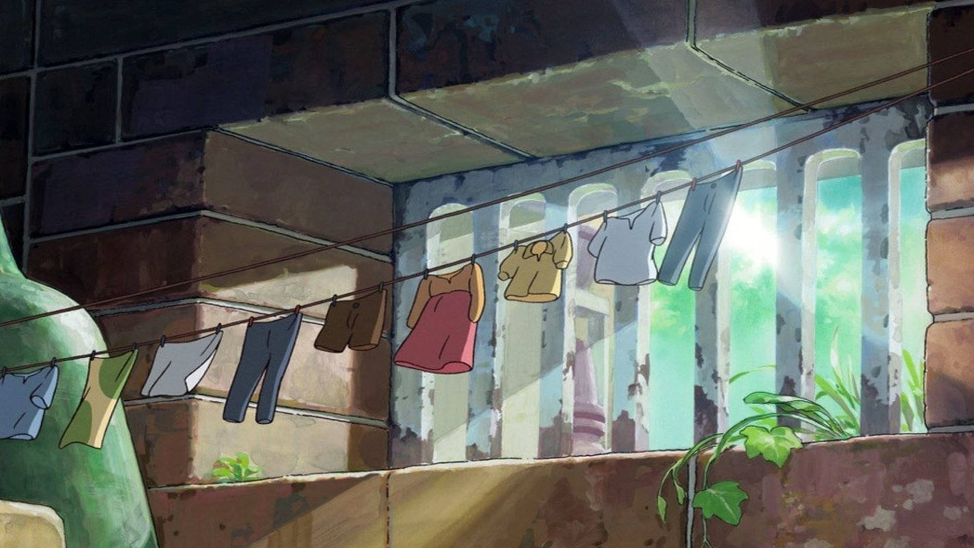 Arrietty Clothesline Background