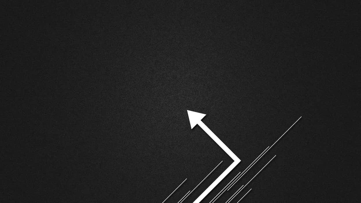 Arrow Pointing Up On A Black Background Background