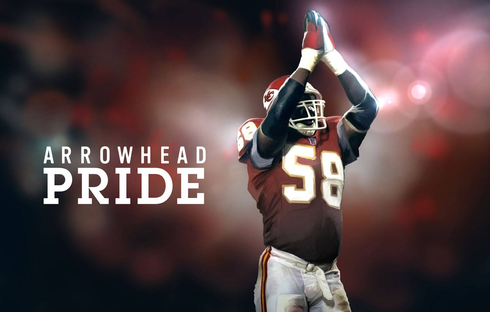 Arrowhead Pride No.58 Kc Chiefs Background