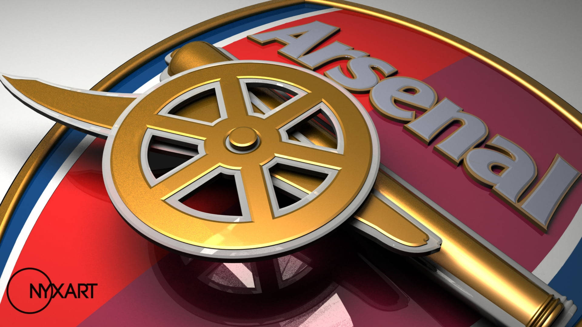 Arsenal Emblem Digital 3d Background