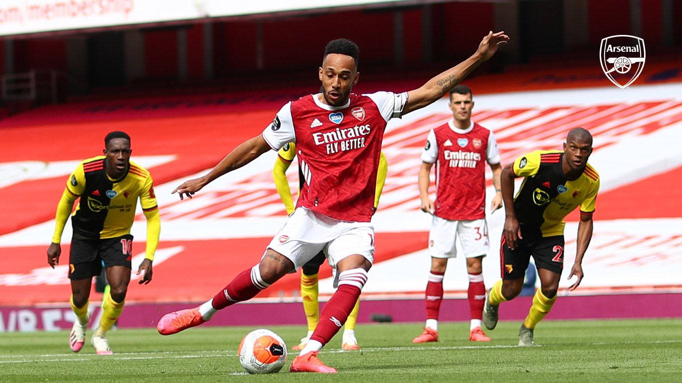 Arsenal Fc Player Pierre-emerick Aubameyang Background