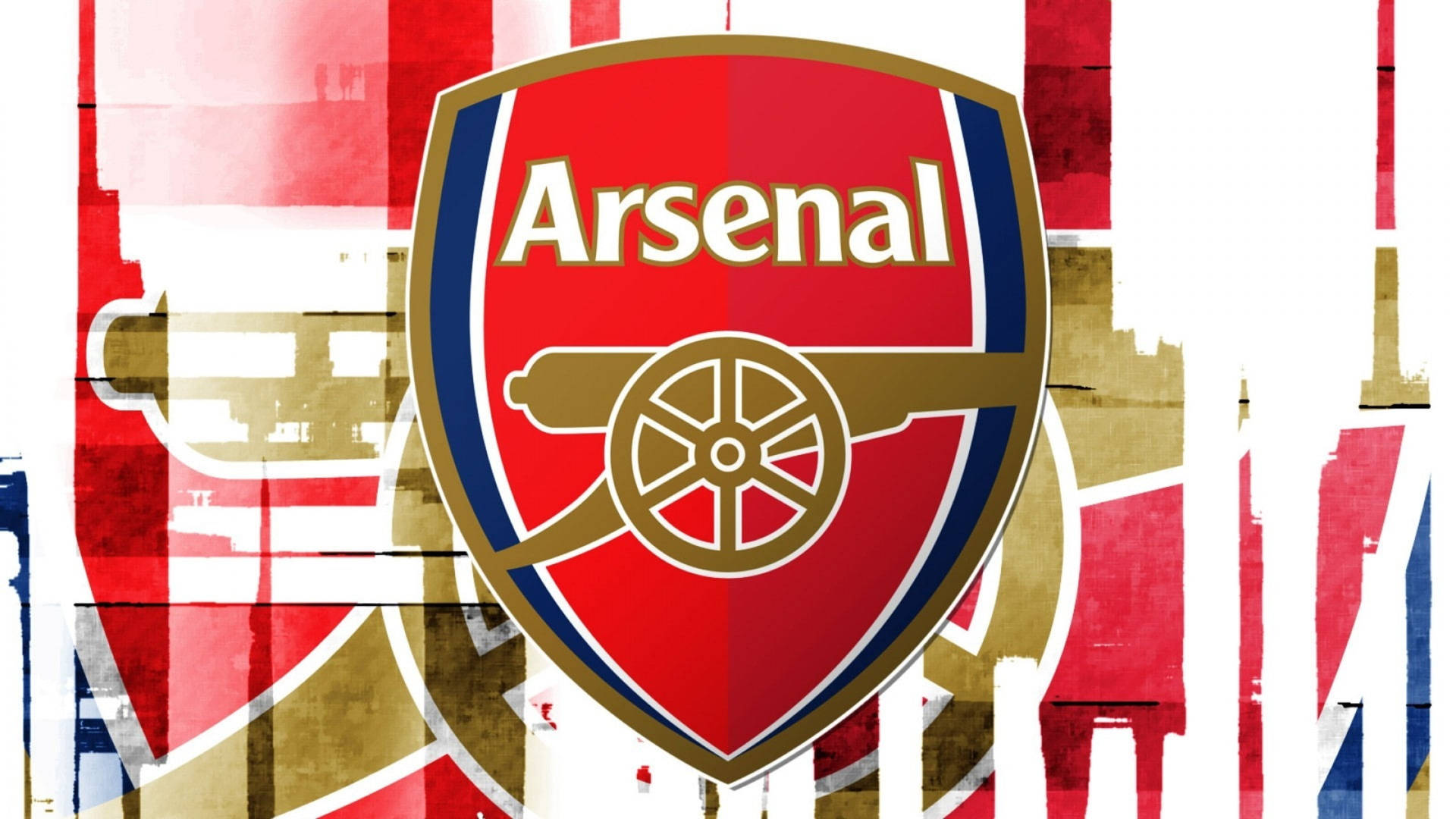 Arsenal Logo In Digital Background