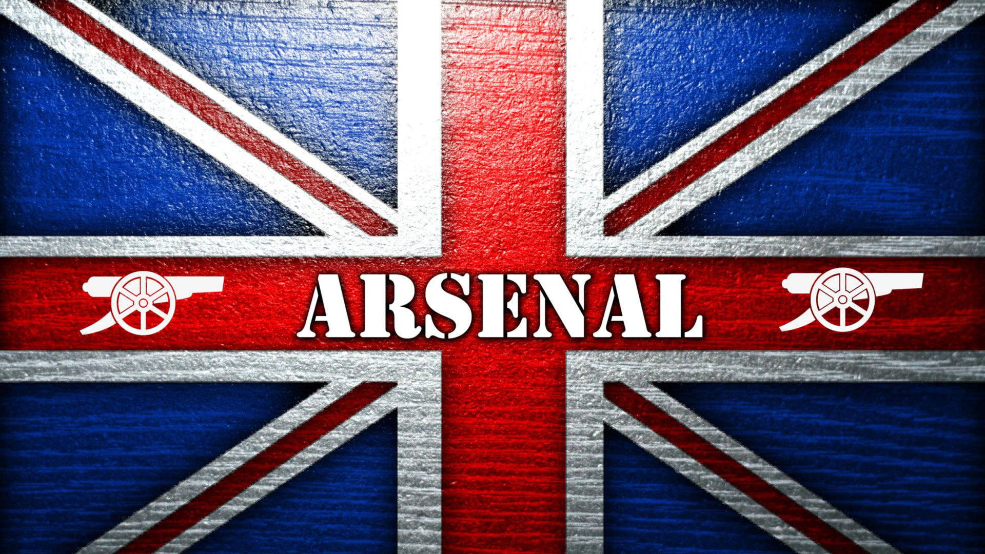 Arsenal On England Flag Background