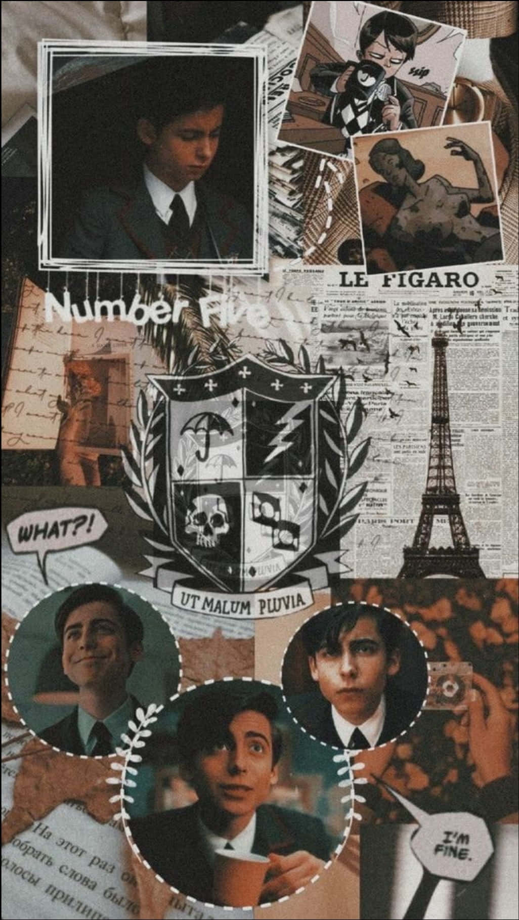 Art Aesthetic Five Umbrella Academy Background