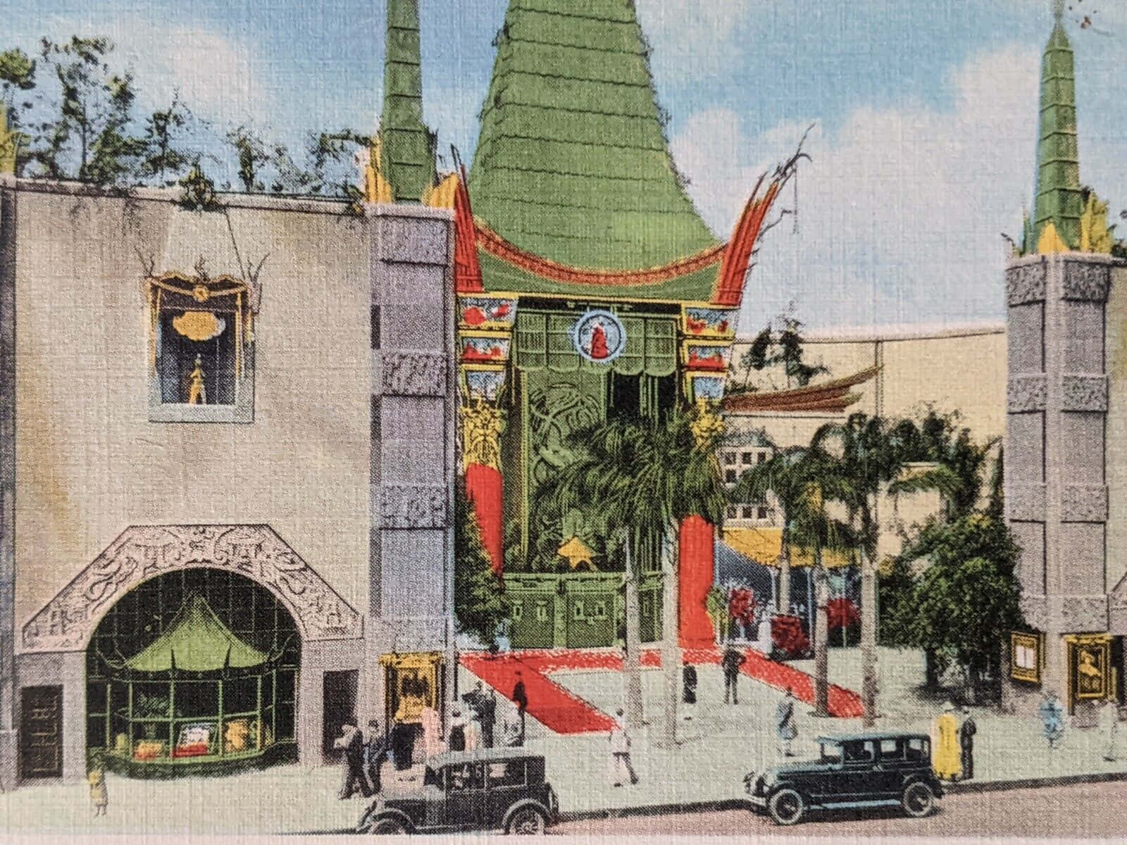 Art Of Graumans Chinese Theatre Background