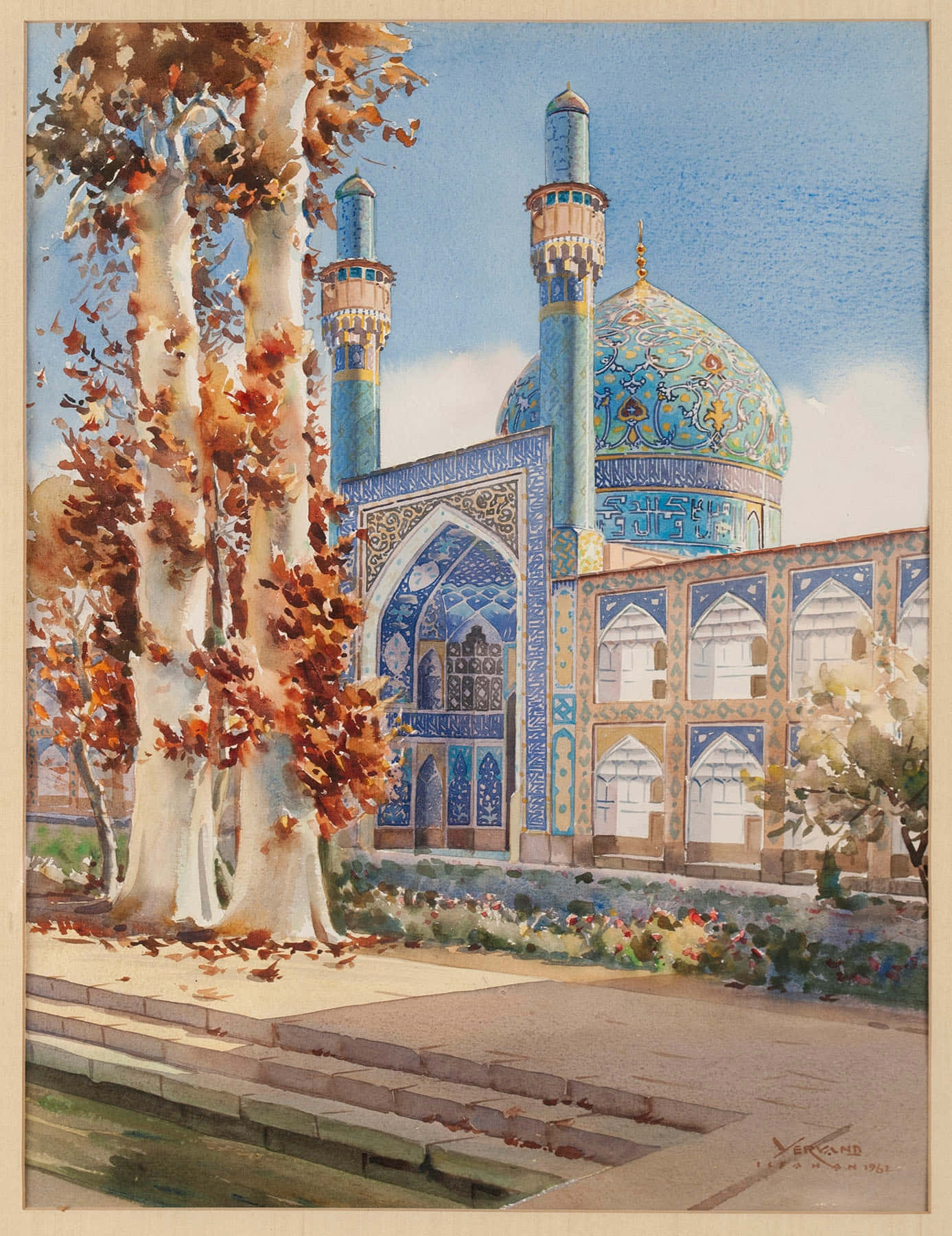 Art Of Shah Mosque Background