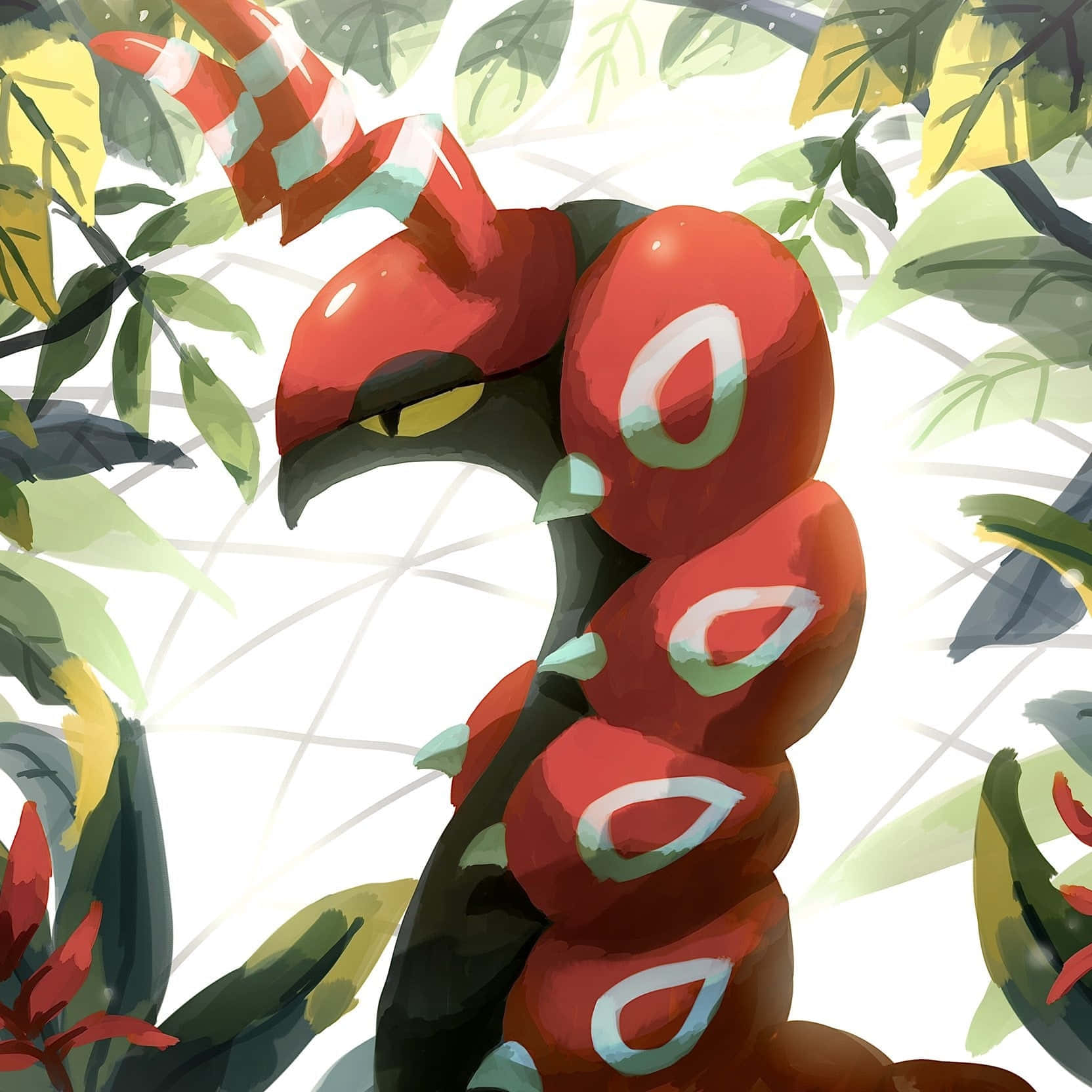 Art Of Shiny Scolipede Mobile Background