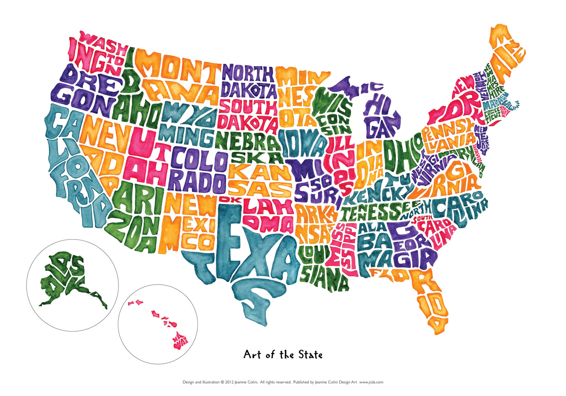 Art Of The United States Map