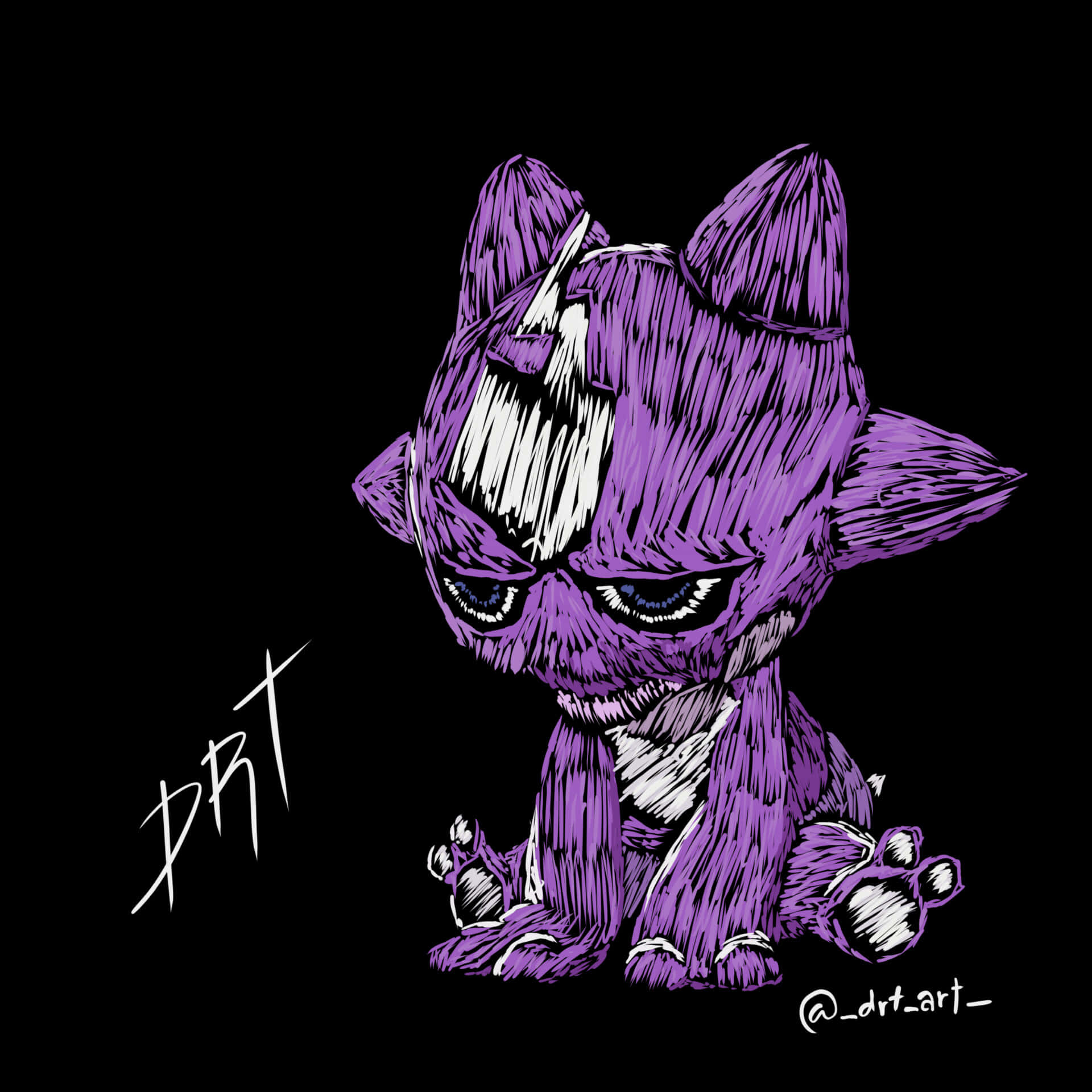 Art Of Toxel With Black Backdrop Background