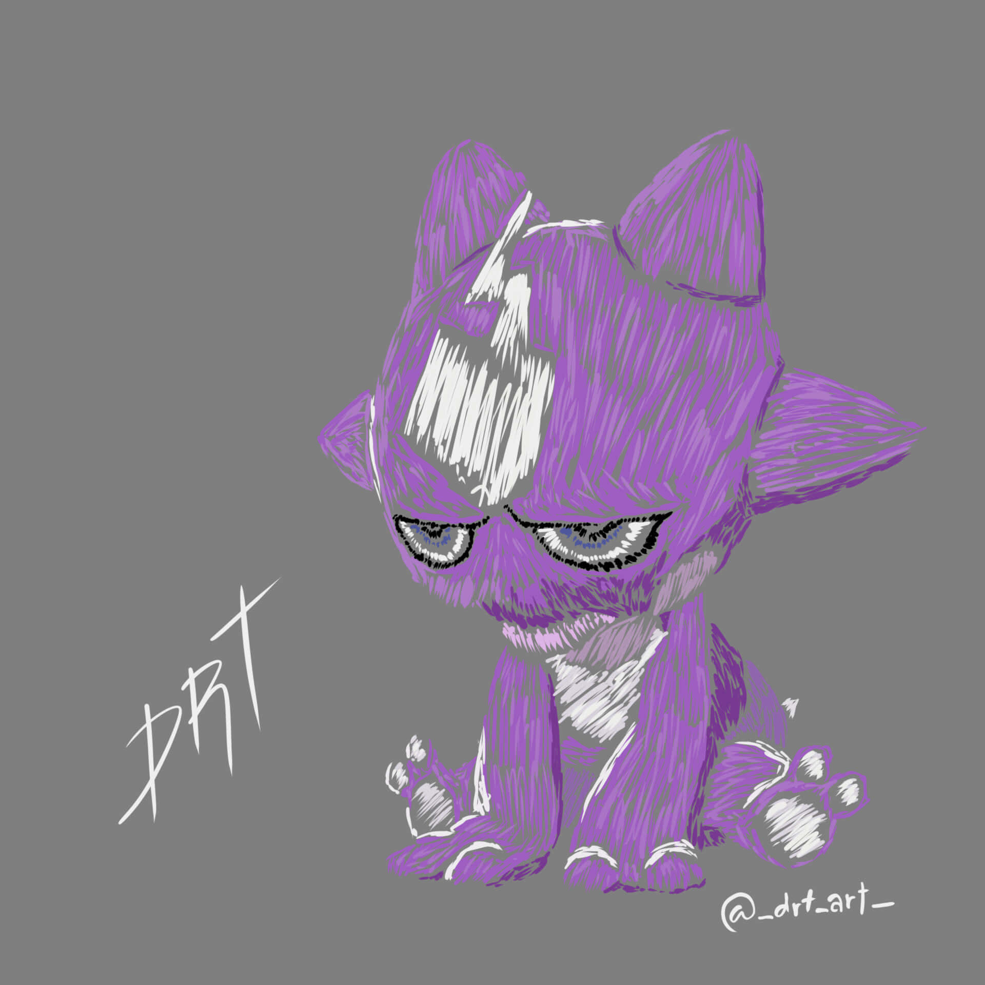 Art Of Toxel With Gray Backdrop Background