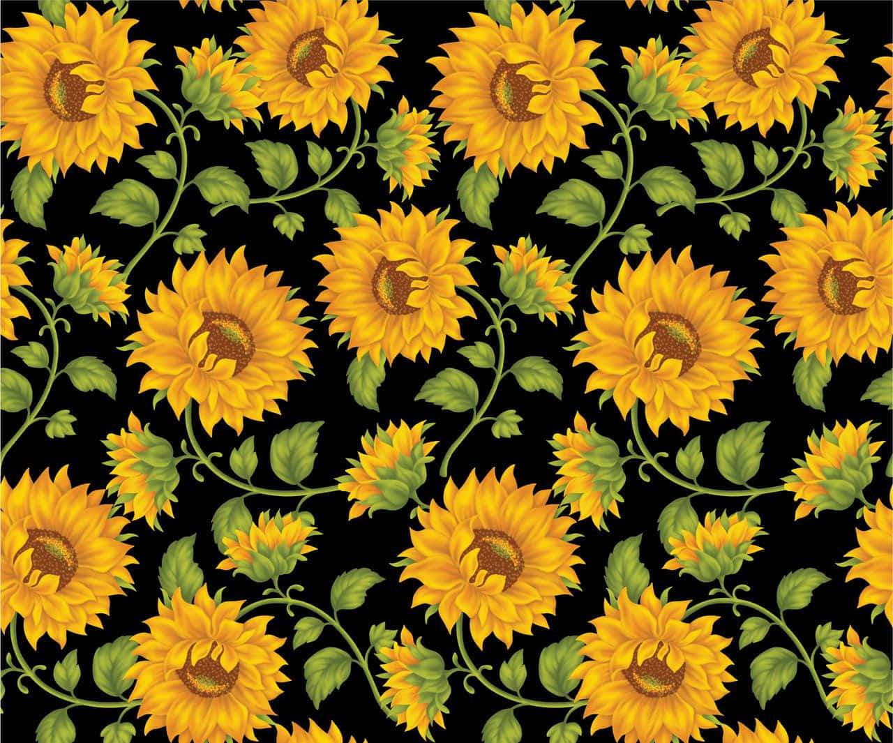 Art Pattern Sunflower Yellow Tumblr Aesthetic Background