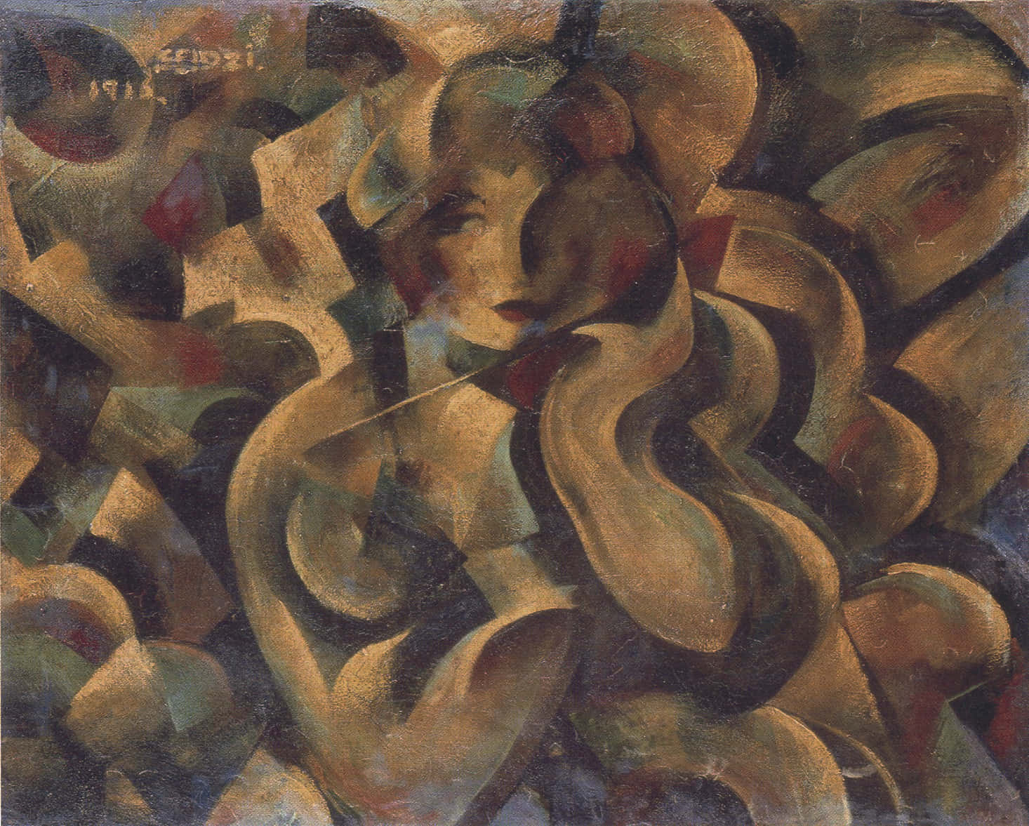 Art With Multifaceted Features Background