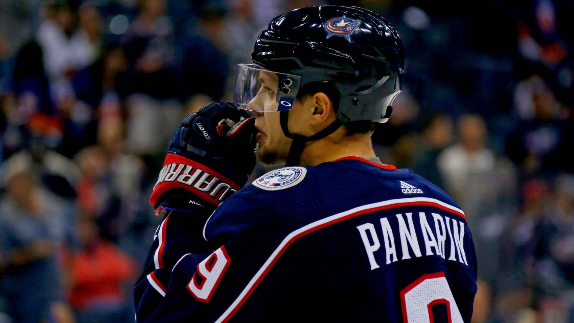 Artemi Panarin Sniffing His Gloves Background