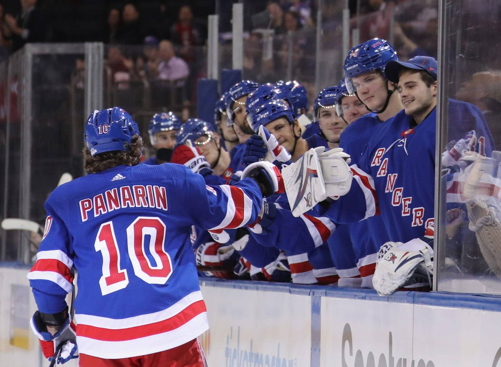 Artemi Panarin Waving To His Teammates