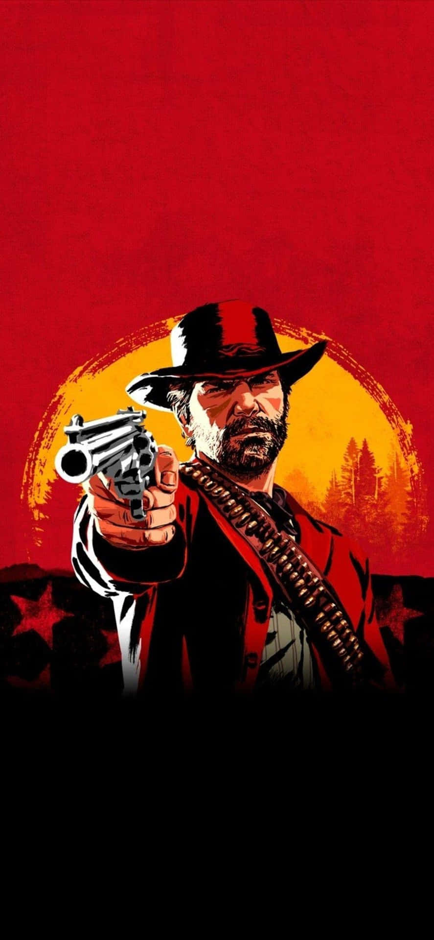 Arthur Morgan Red Backdrop Background