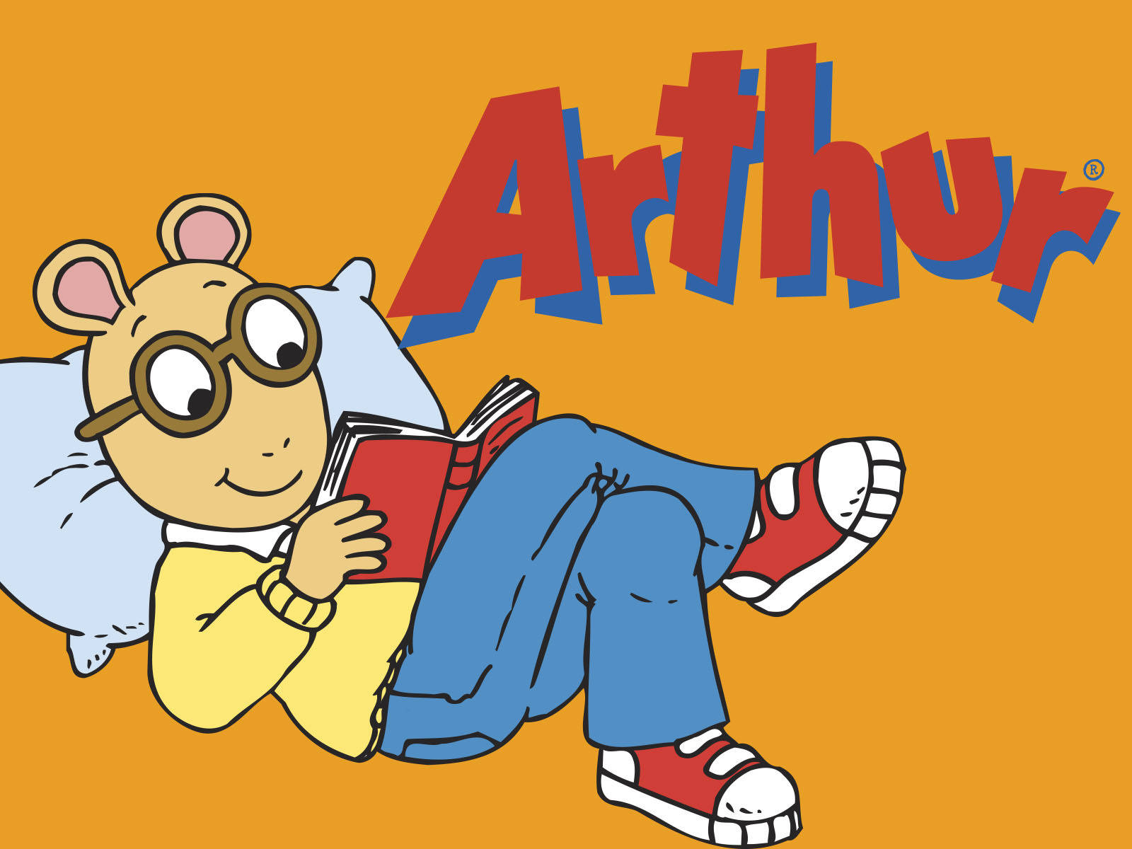 Arthur Reading A Book Background
