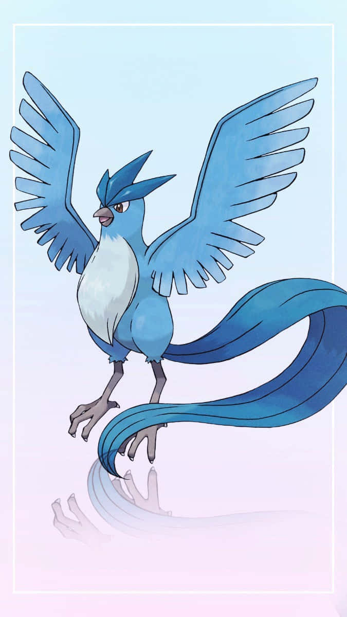 Articuno In Gradient Background Background