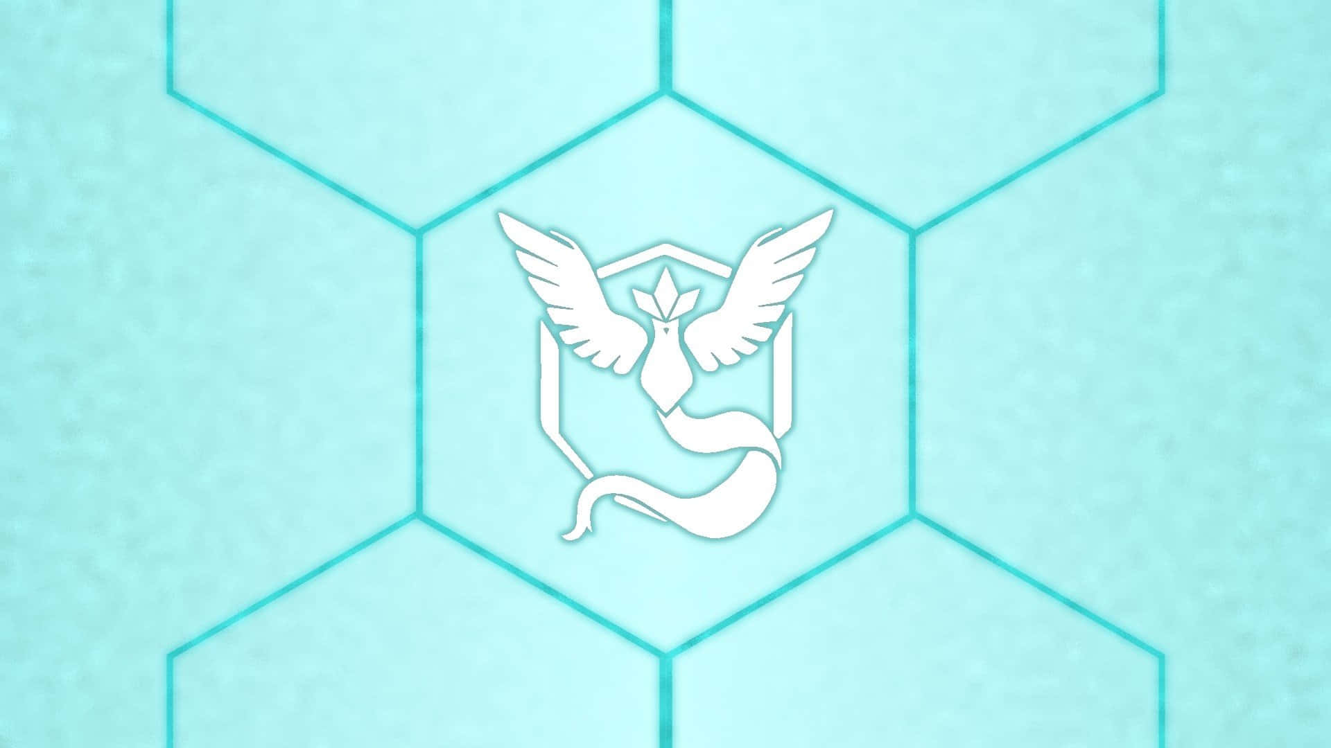 Articuno In Honeycomb Pattern Background