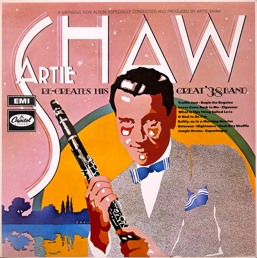 Artie Shaw Cover Vector Art Background