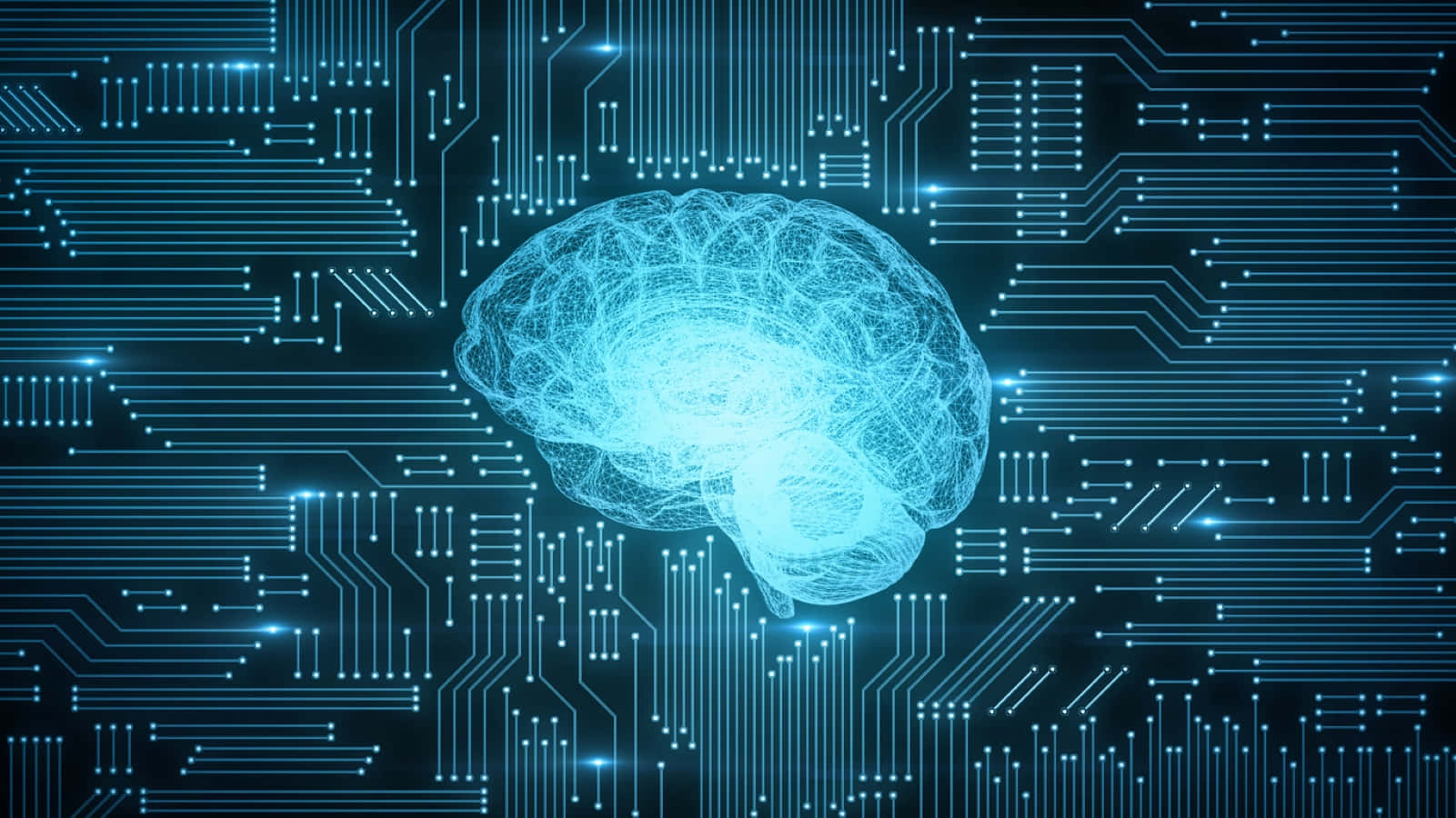 Artificial Intelligence In A Futuristic Digital World. Background