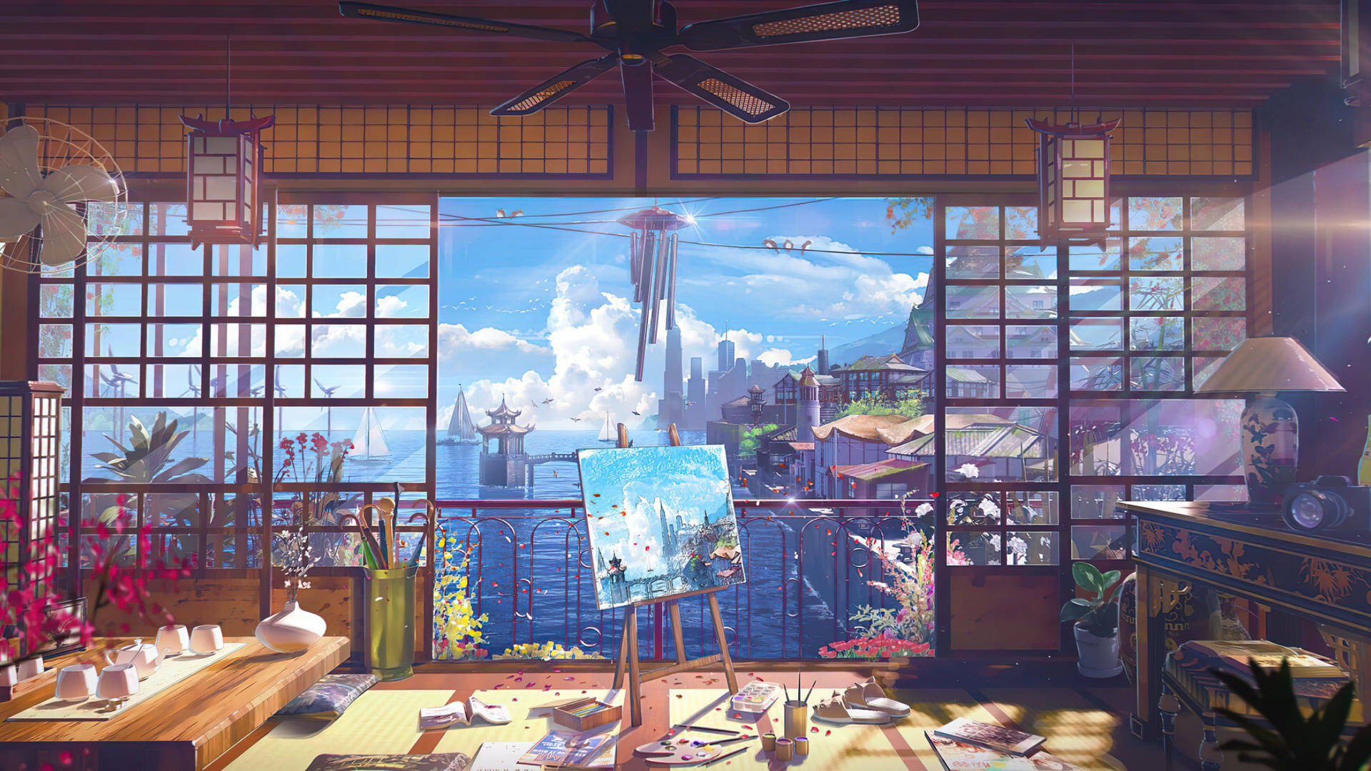 Artist Aesthetic Anime Art Desktop Background