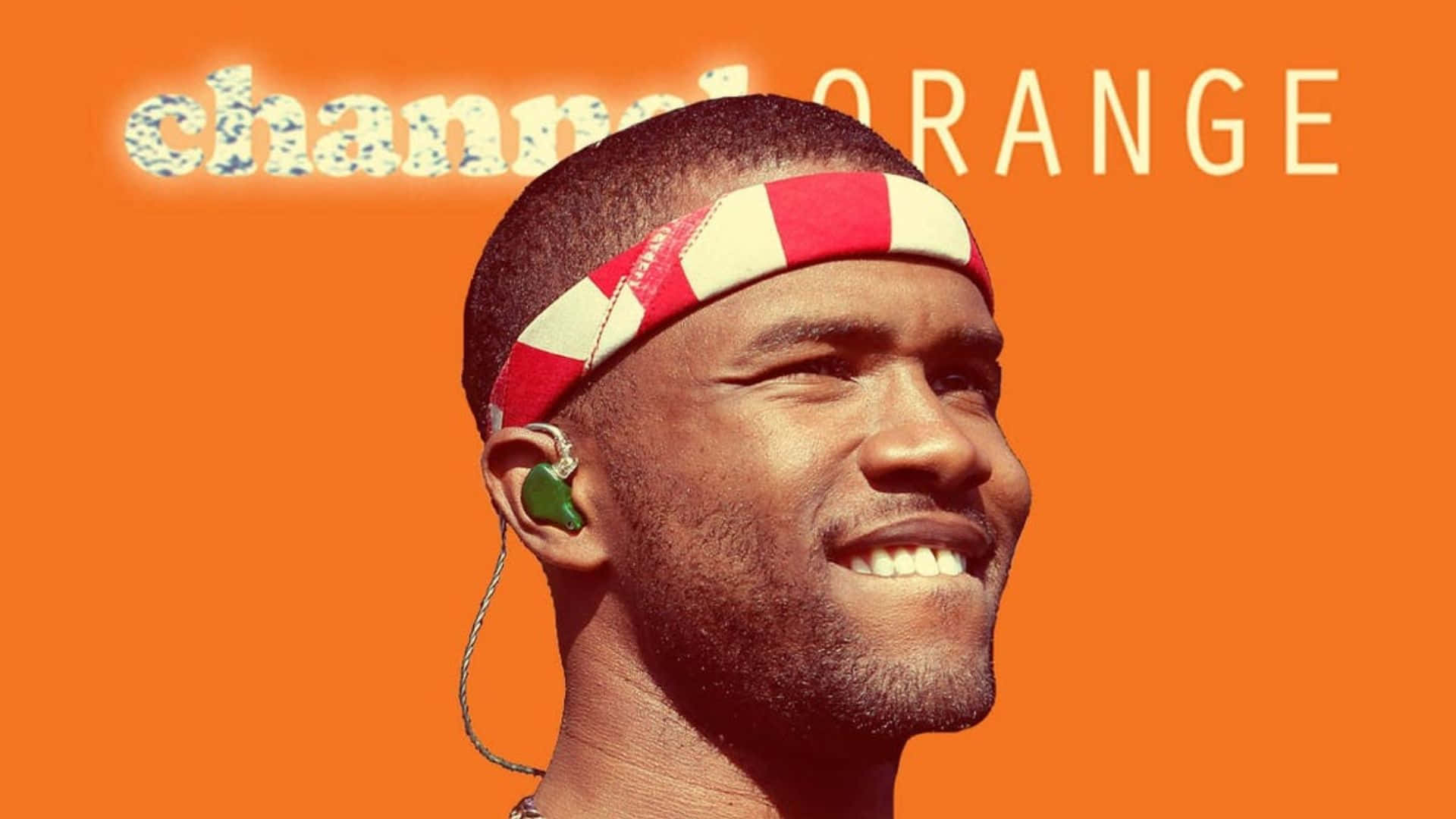 Artist Frank Ocean Using His Laptop In His Studio Background