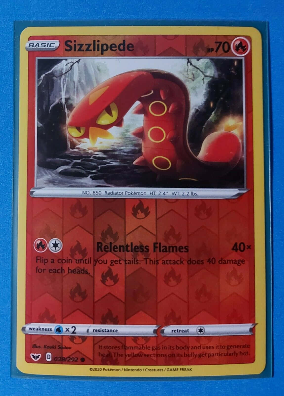 Artist Rendition Of Sizzlipede, The 8th Generation Pokemon Background