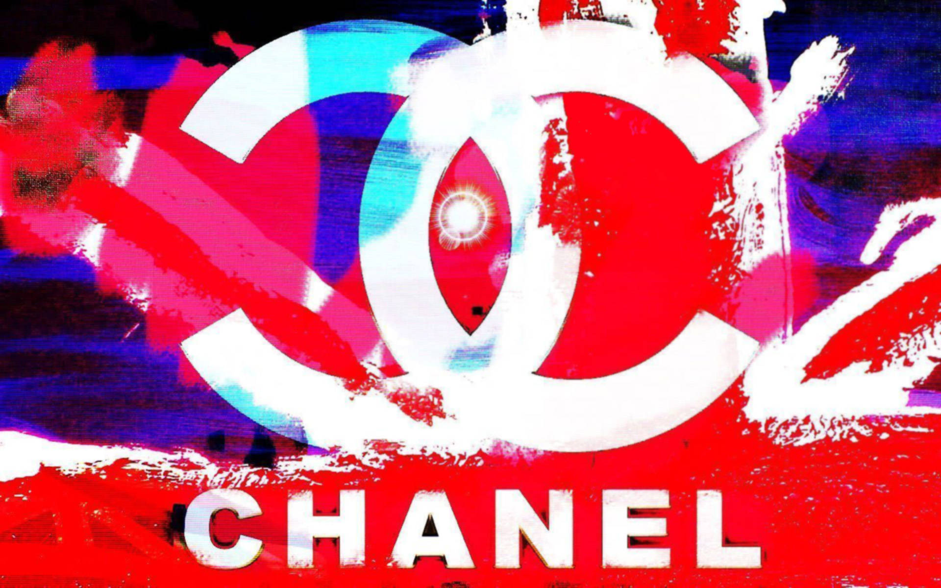 Artistic Chanel Logo Background