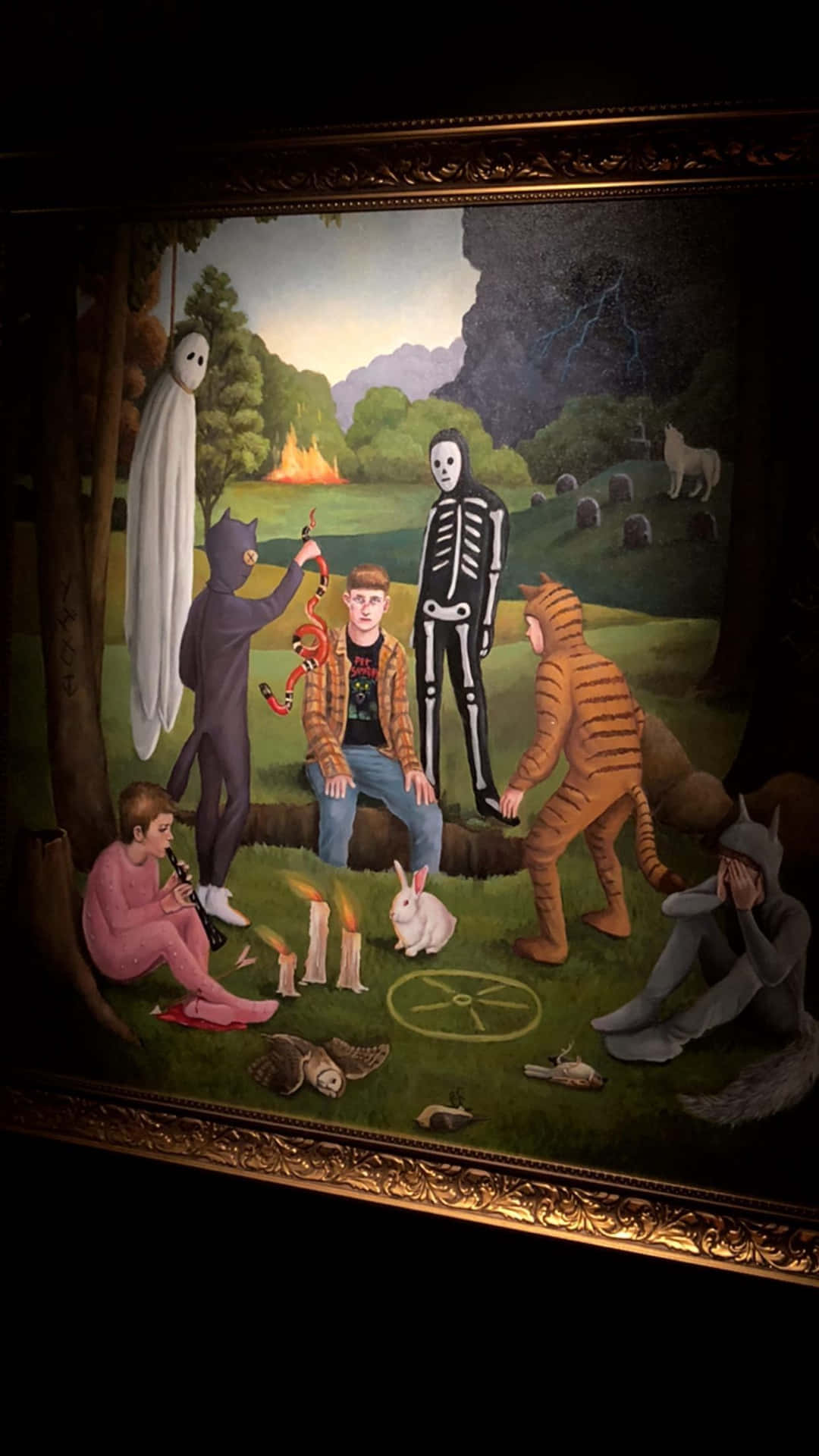 Artistic Depiction Of Posthumous Elements Background