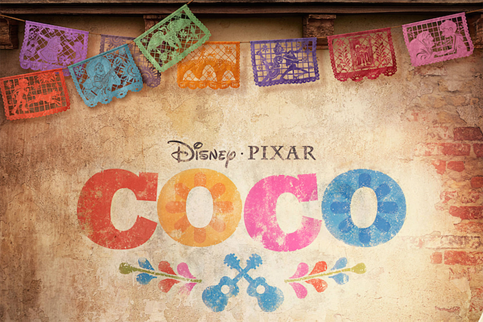 Artistic Digital Art Of Coco Title Background