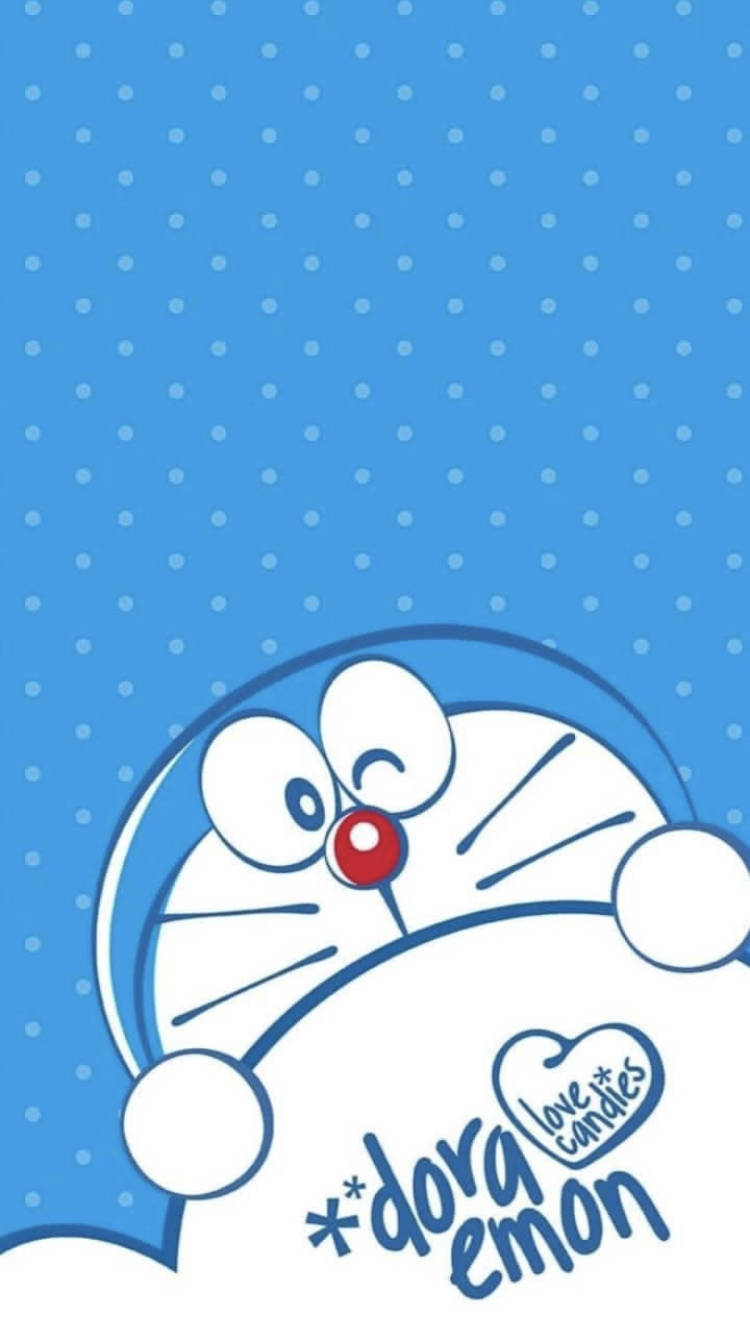 Artistic Doraemon Iphone Digital Art Background