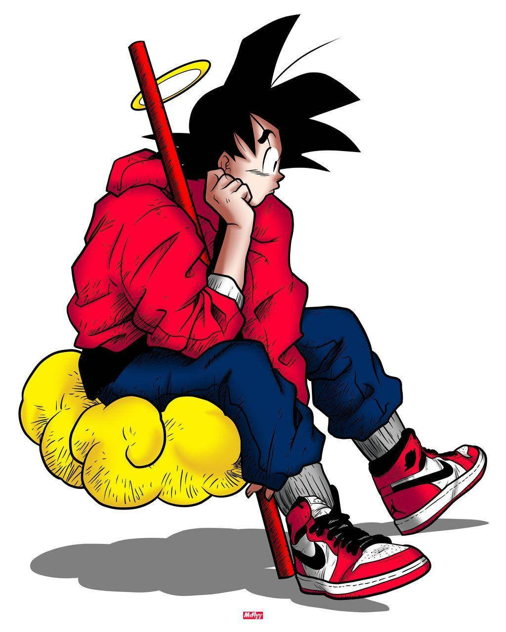 Artistic Goku Swag Background