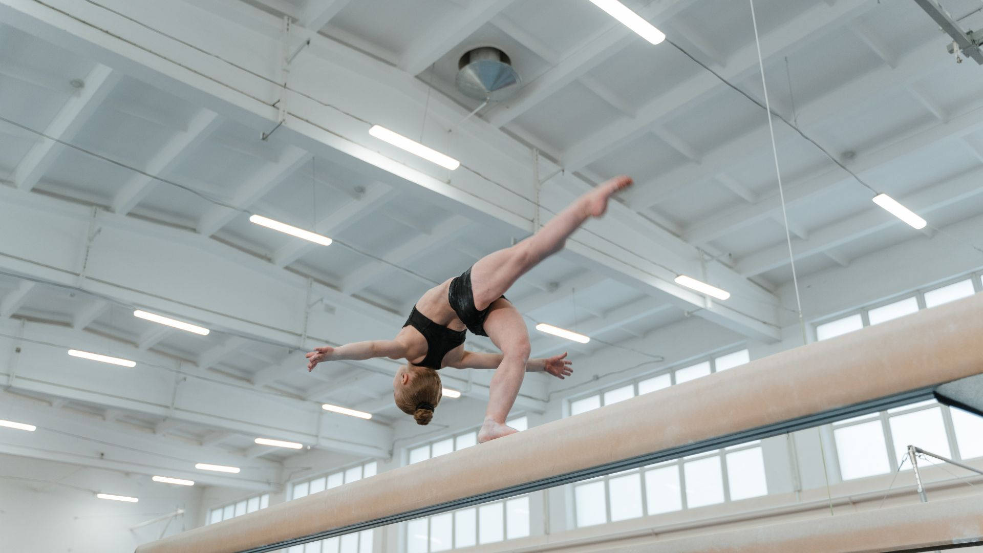 Artistic Gymnastics On Balance Beam