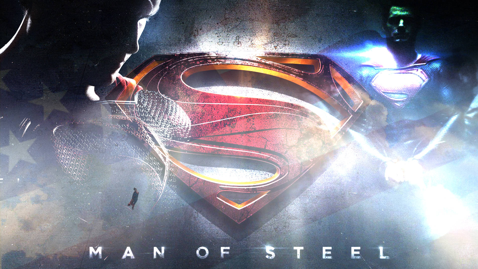 Artistic Man Of Steel Superman Logo Background