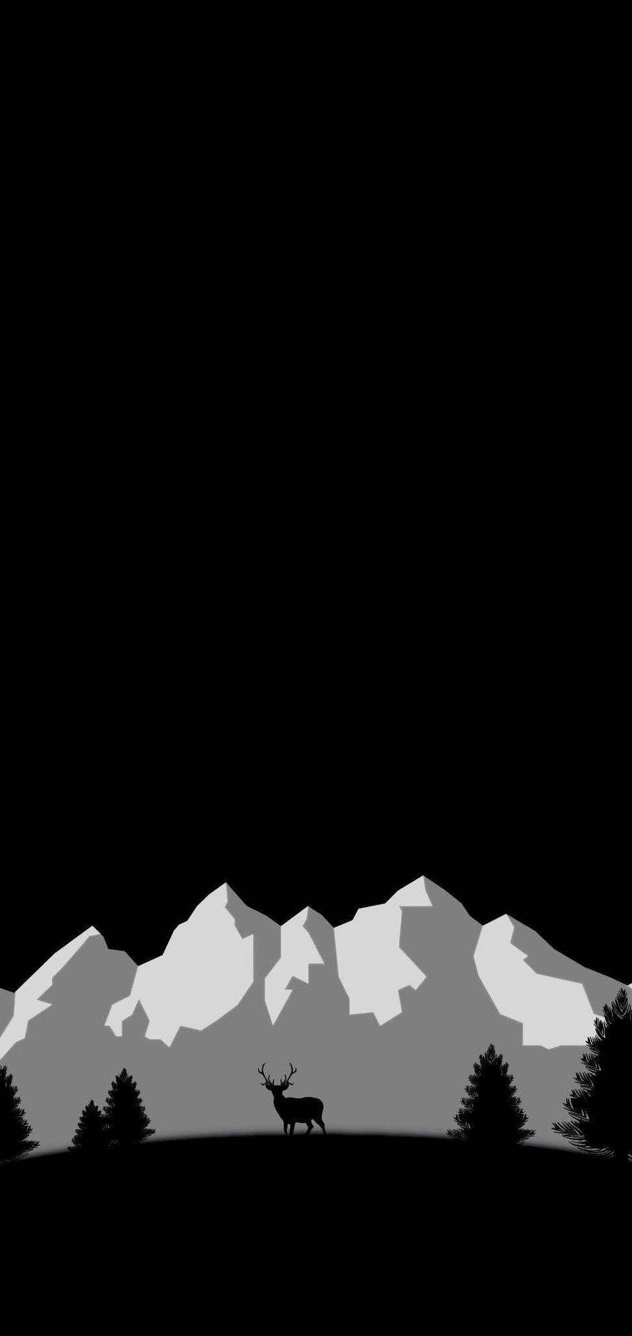 Artistic Mountain Oled Phone Background