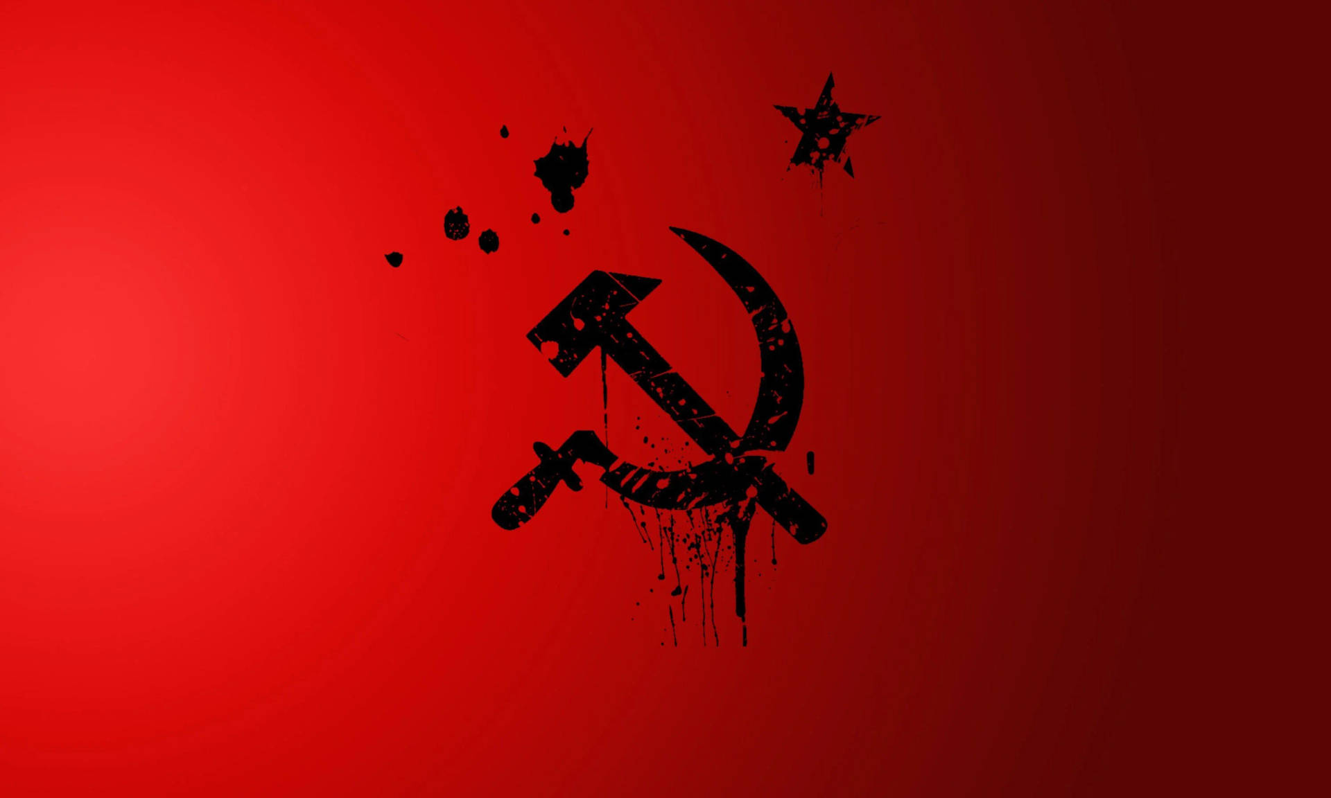 Artistic Representation Of The Soviet Union Flag Background