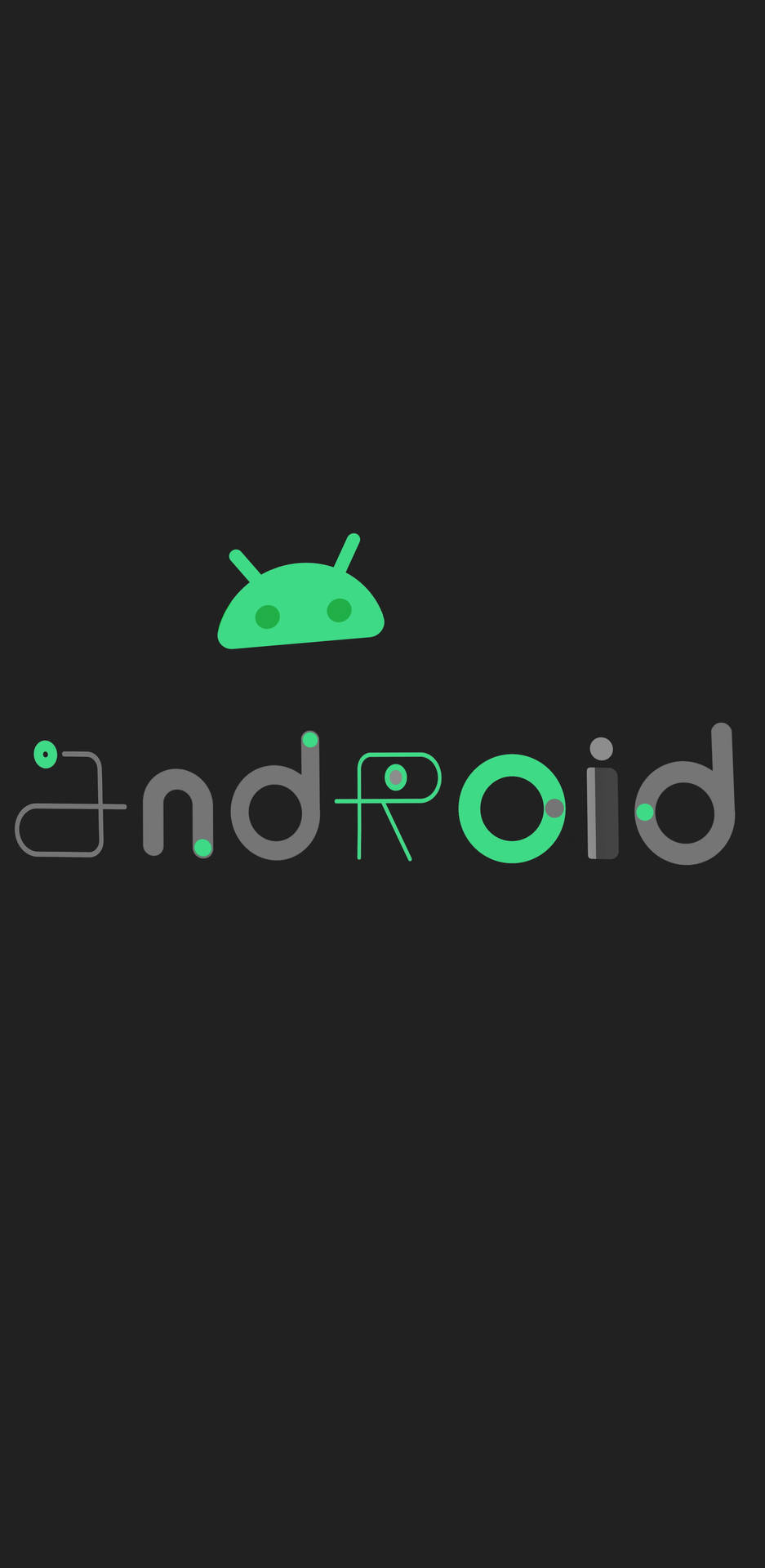 Artistic Robotic Logo Android Phone Background