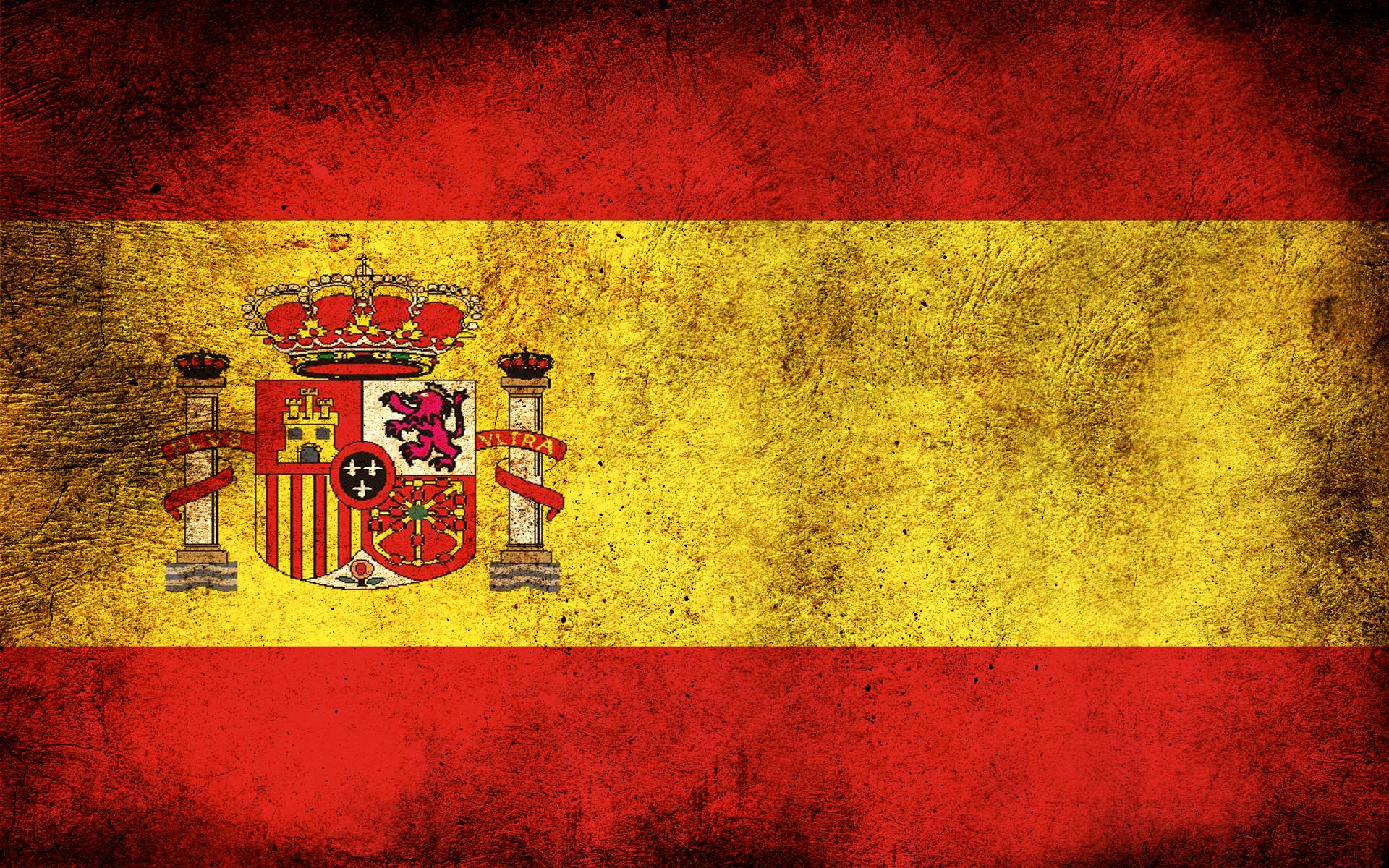 Artistic Spain Flag Vignette Background