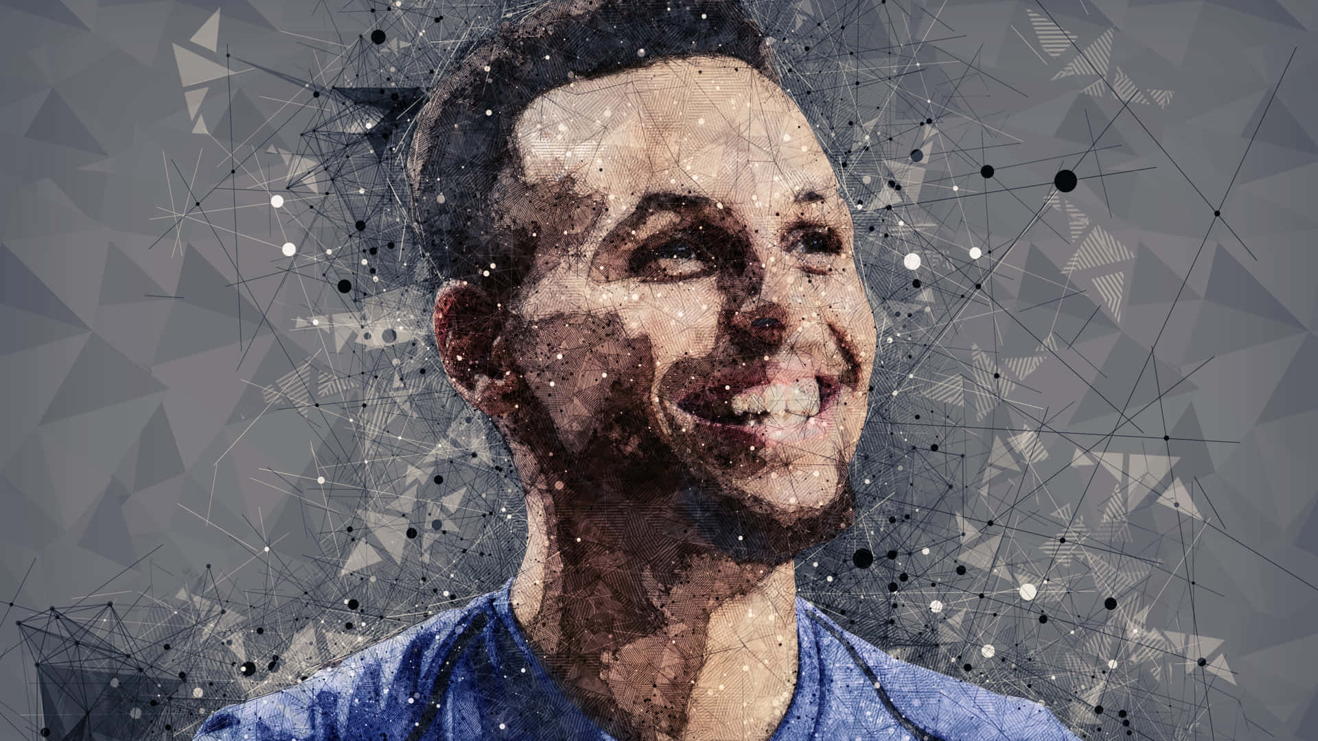 Artistic Stephen Curry 4k Portrait Background