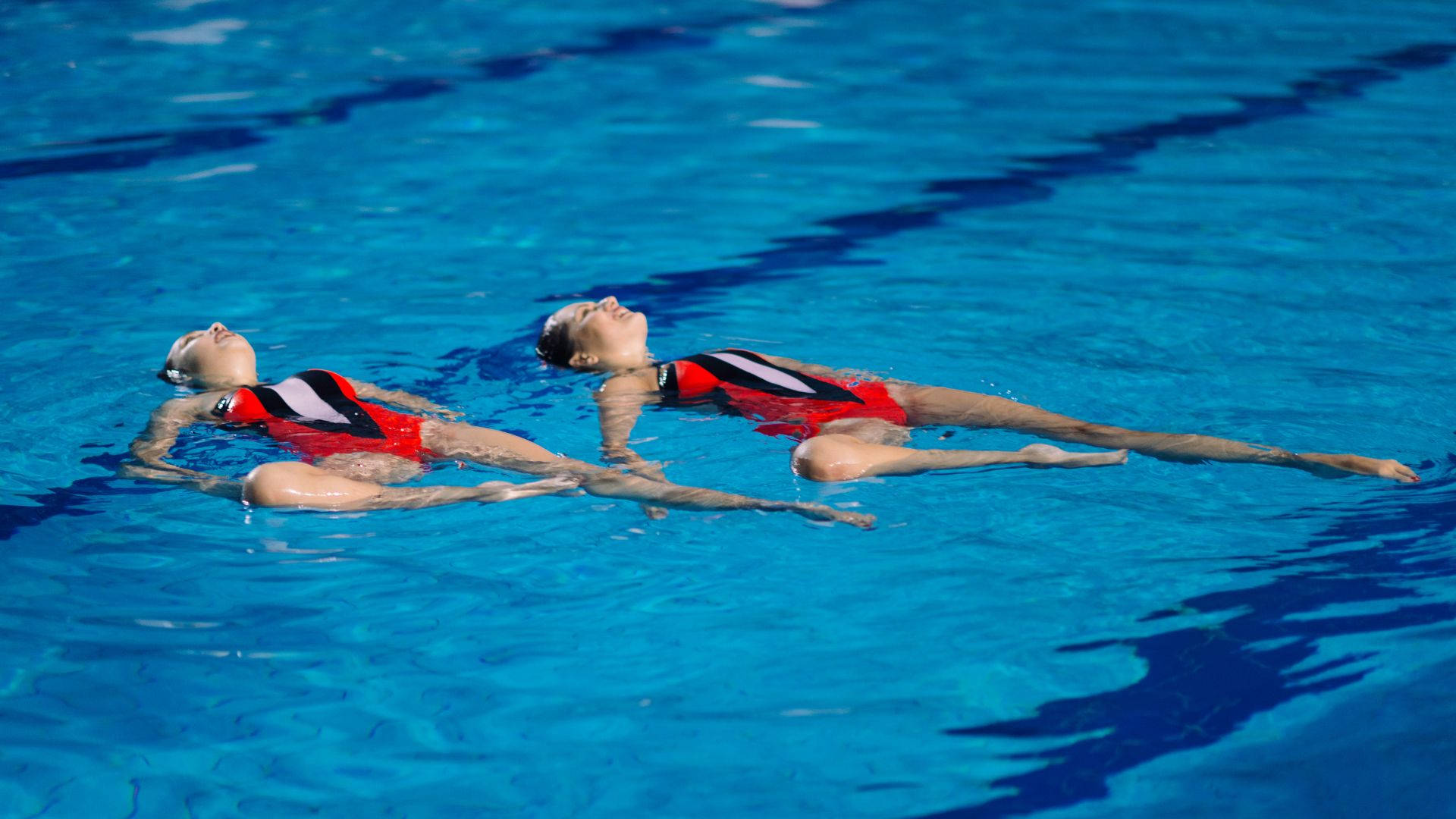 Artistic Swimming Floating Background