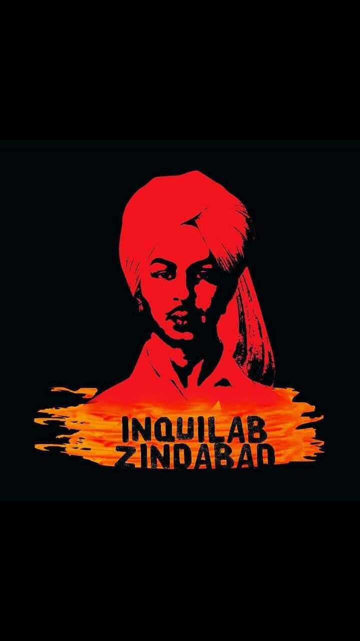 Artistic Tribute To Shaheed Bhagat Singh Background