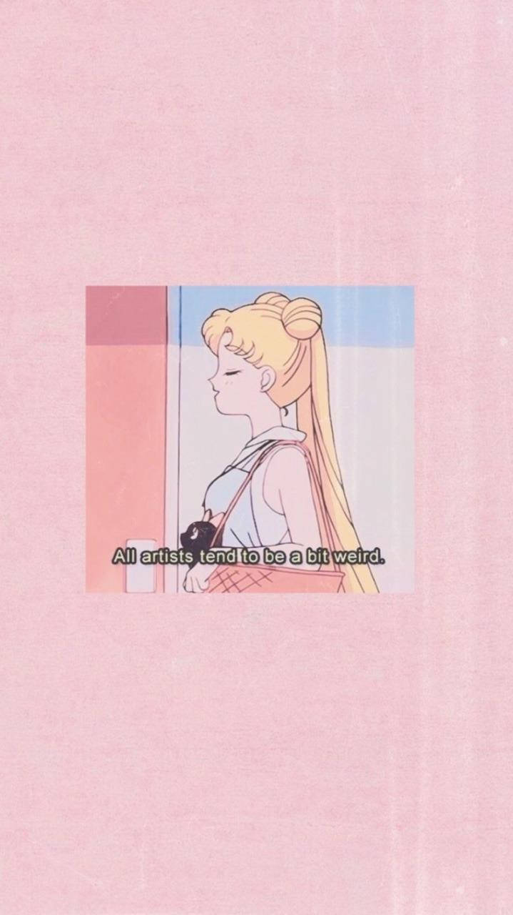 Artistic Usagi Sailor Moon Iphone Background