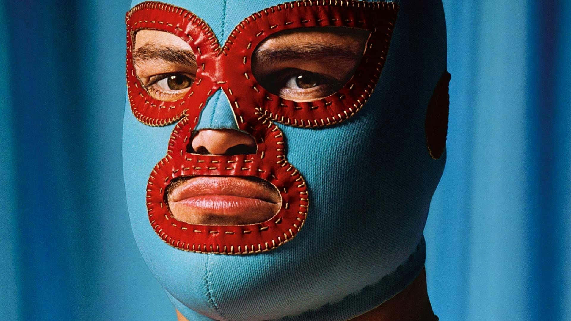 Artistic_ Wrestling_ Mask_ Portrait Background