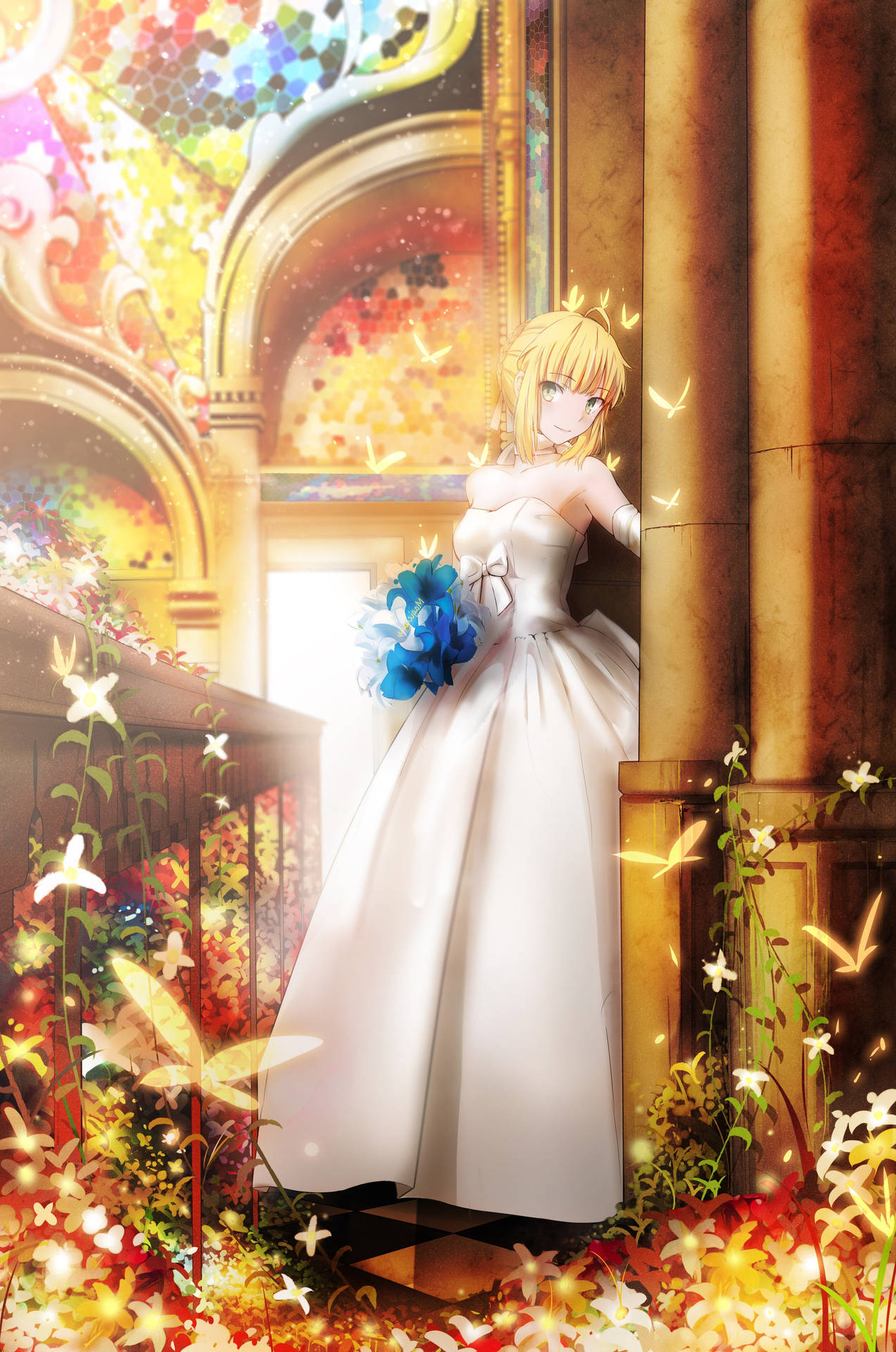 Artoria Pendragon Wedding Dress Background