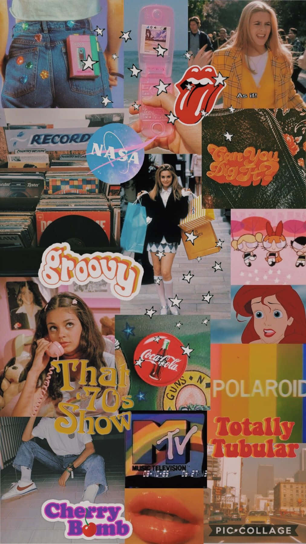 Artsy Vintage Collage Background