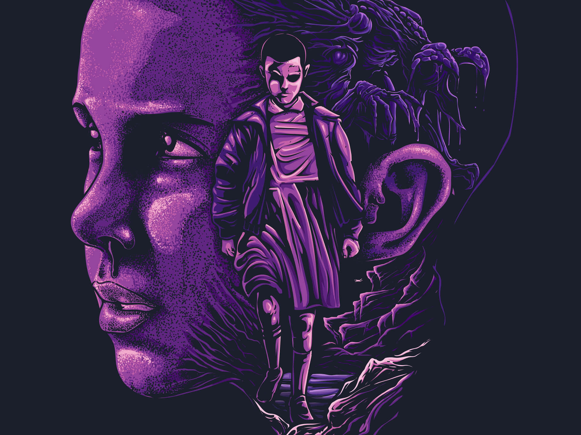 Artwork Eleven Stranger Things Background