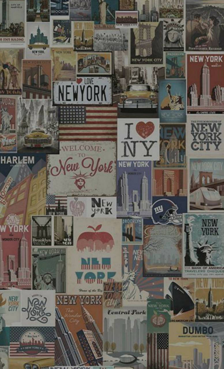 Artwork Of New York Aesthetic Picture Background